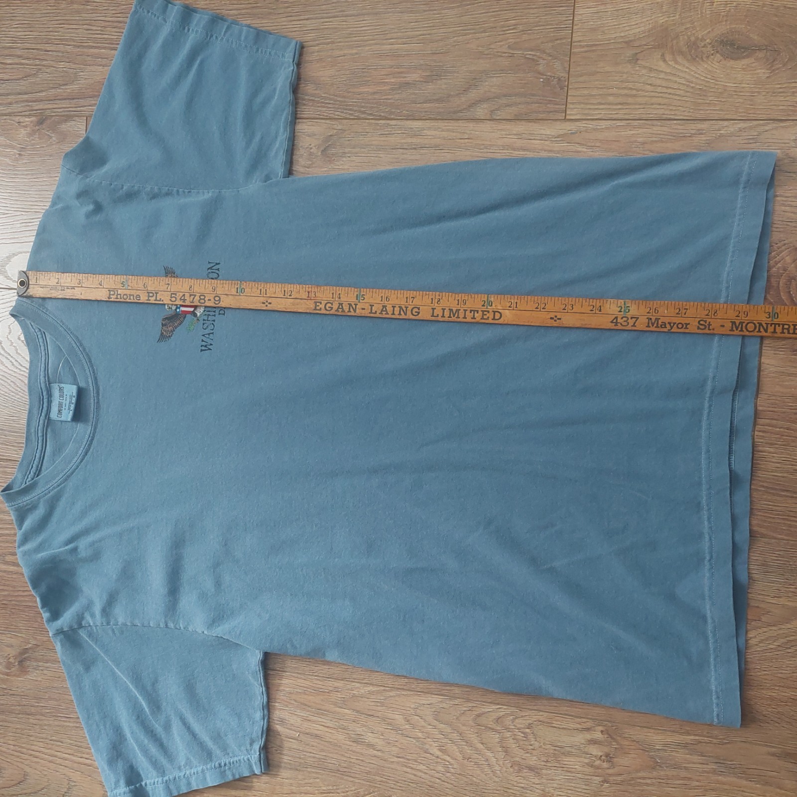 Blue Comfort Colors Washington DC USA VTG M S tag L Free Shipping Faded Men