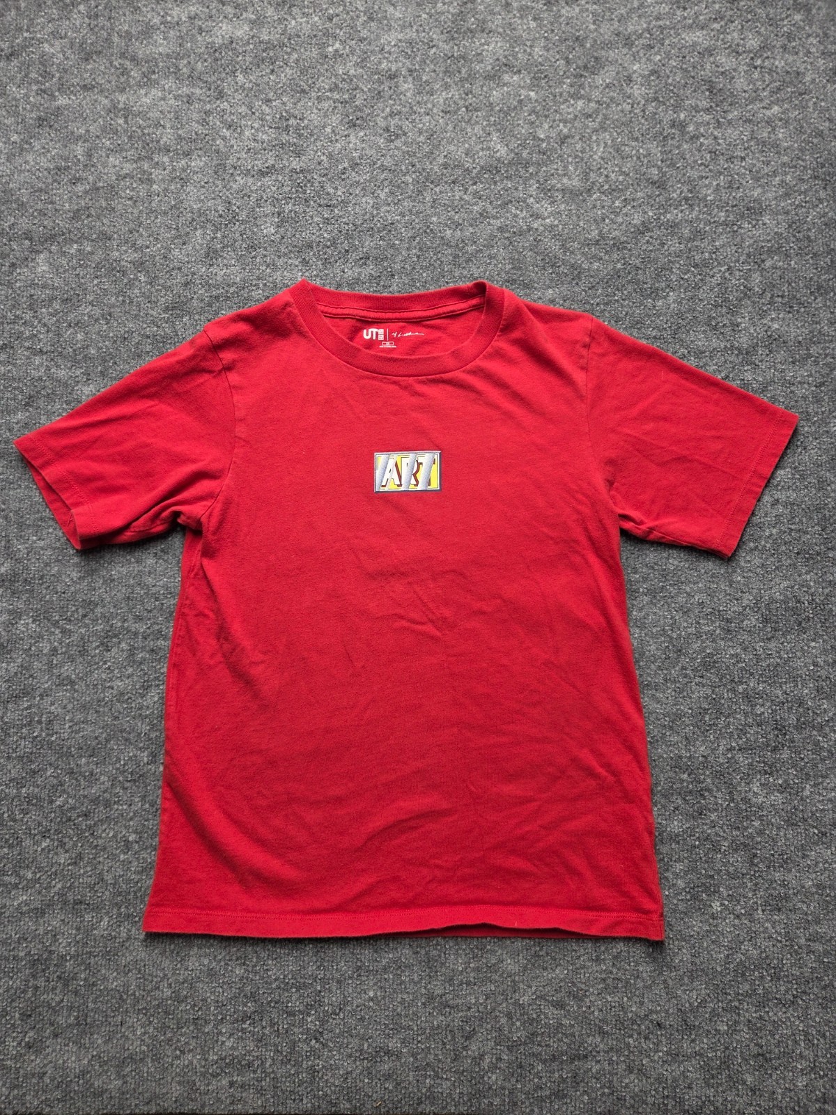Uniqlo UT Roy Lichtenstein Art T-Shirt Unisex Sz XS Red Short Sleeve Graphic Tee