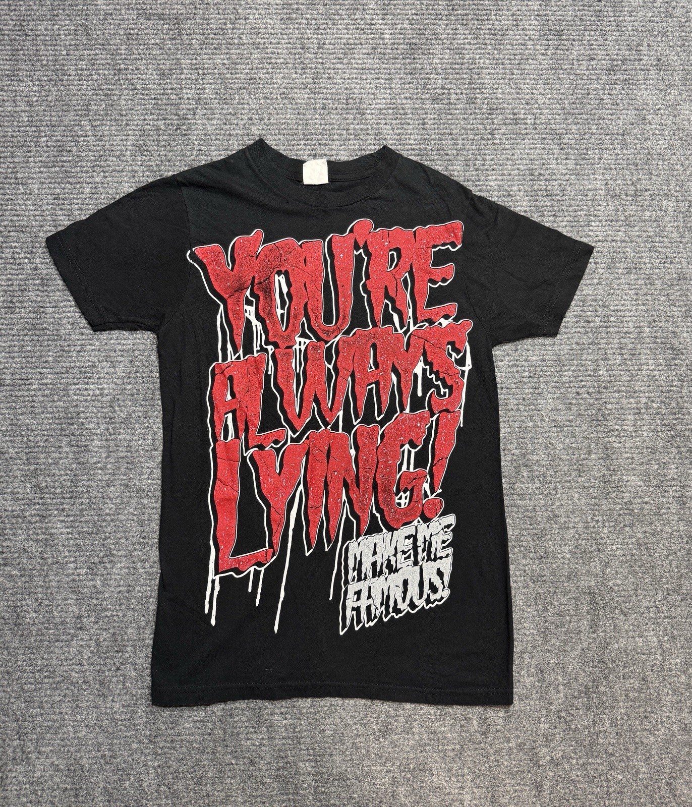 Make Me Famous Band T Shirt Small Youre Always Lying Metal Scene Y2K 2010s VTG
