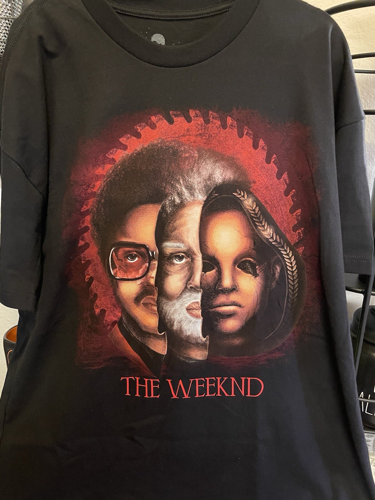 Universal Studios Hollywood HHN 2024 The WEEKND Nightmare Trilogy T-Shirt Large