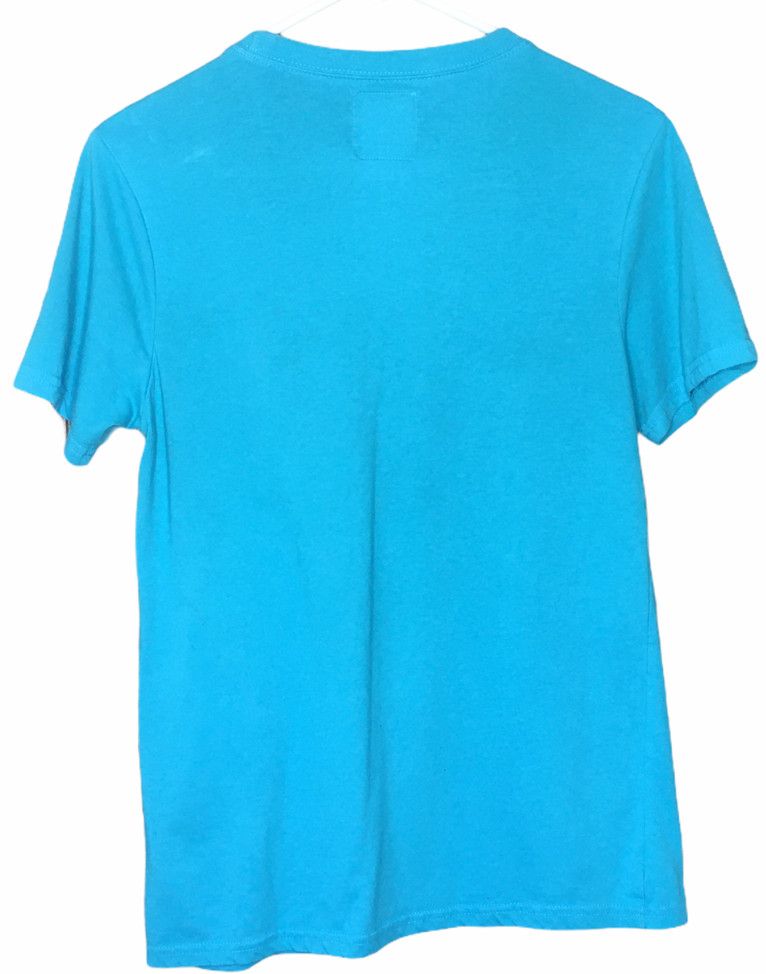 Beautiful Giant Garments Turquoise Graphic Pocket Men’s T-Shirt Size Small Aztec