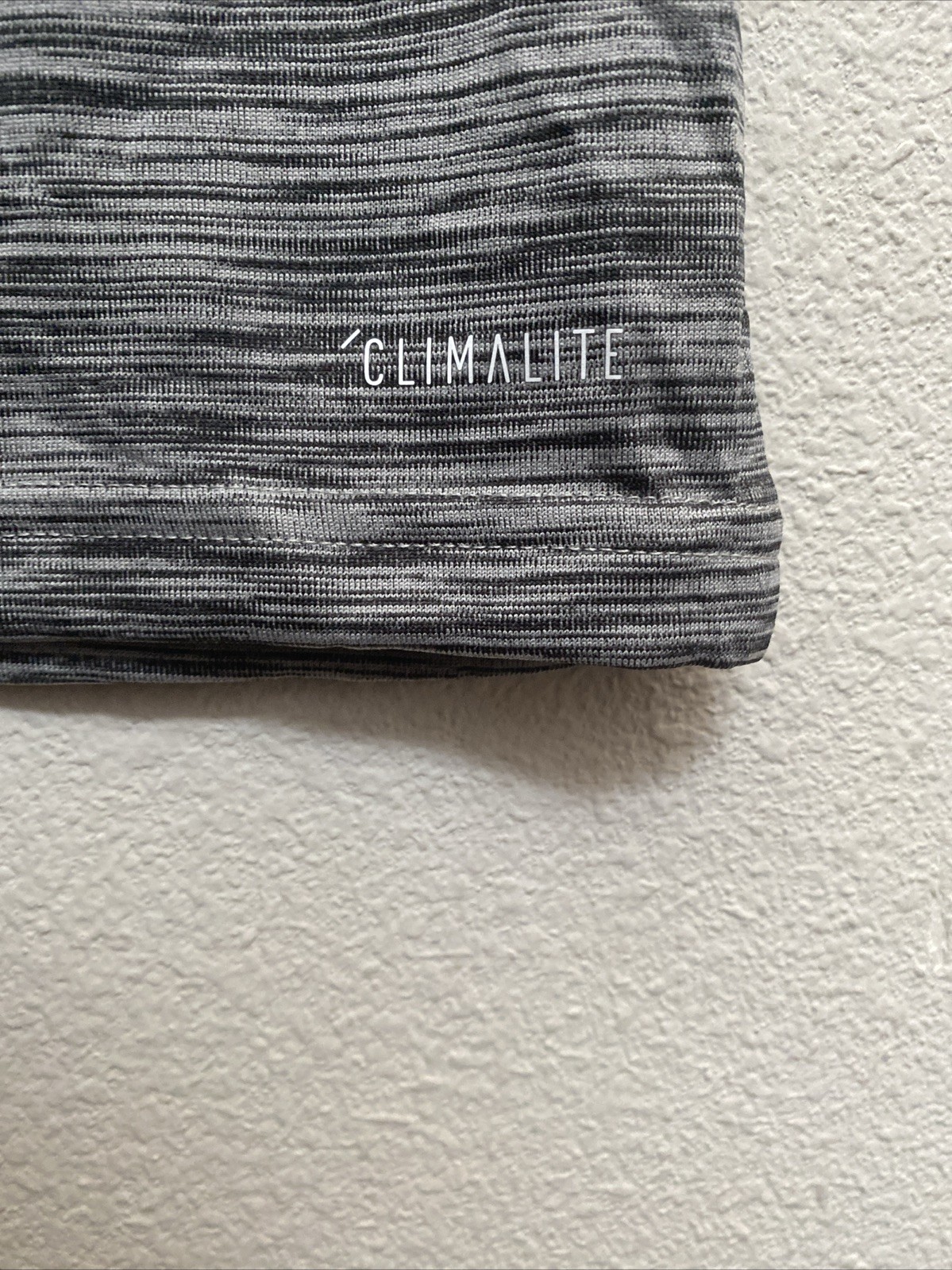 NEW Adidas Climalite Large Men&rsquo;s Gray T-Shirt Short Sleeve Crew Neck 3S Tee NWT