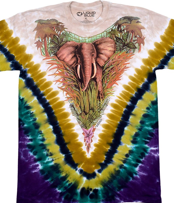 Endangered Tie-Dye T-Shirt Liquid Blue