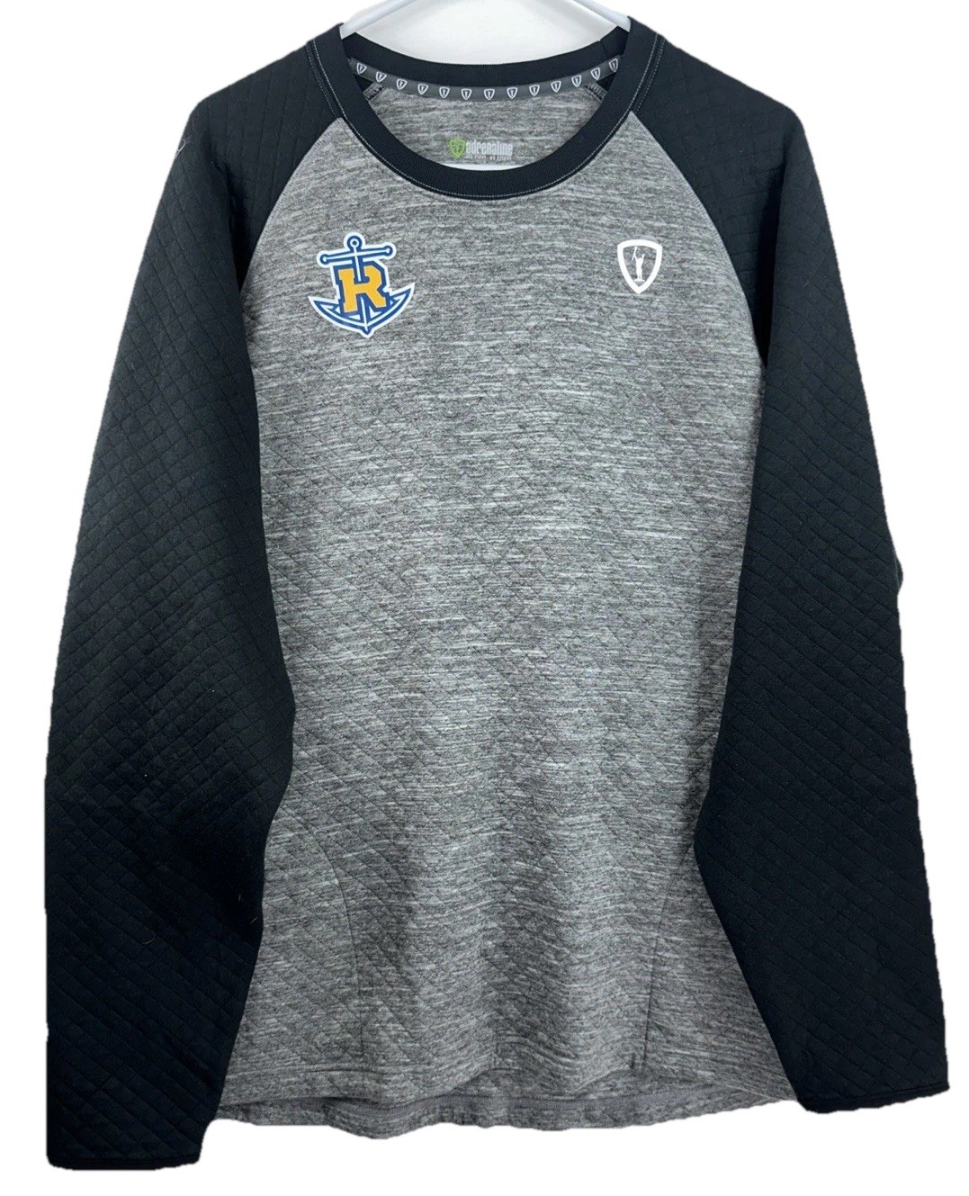 NWT Adrenaline Rollins University Tars Men’s XL Coastal Crew Gray Black LS Shirt