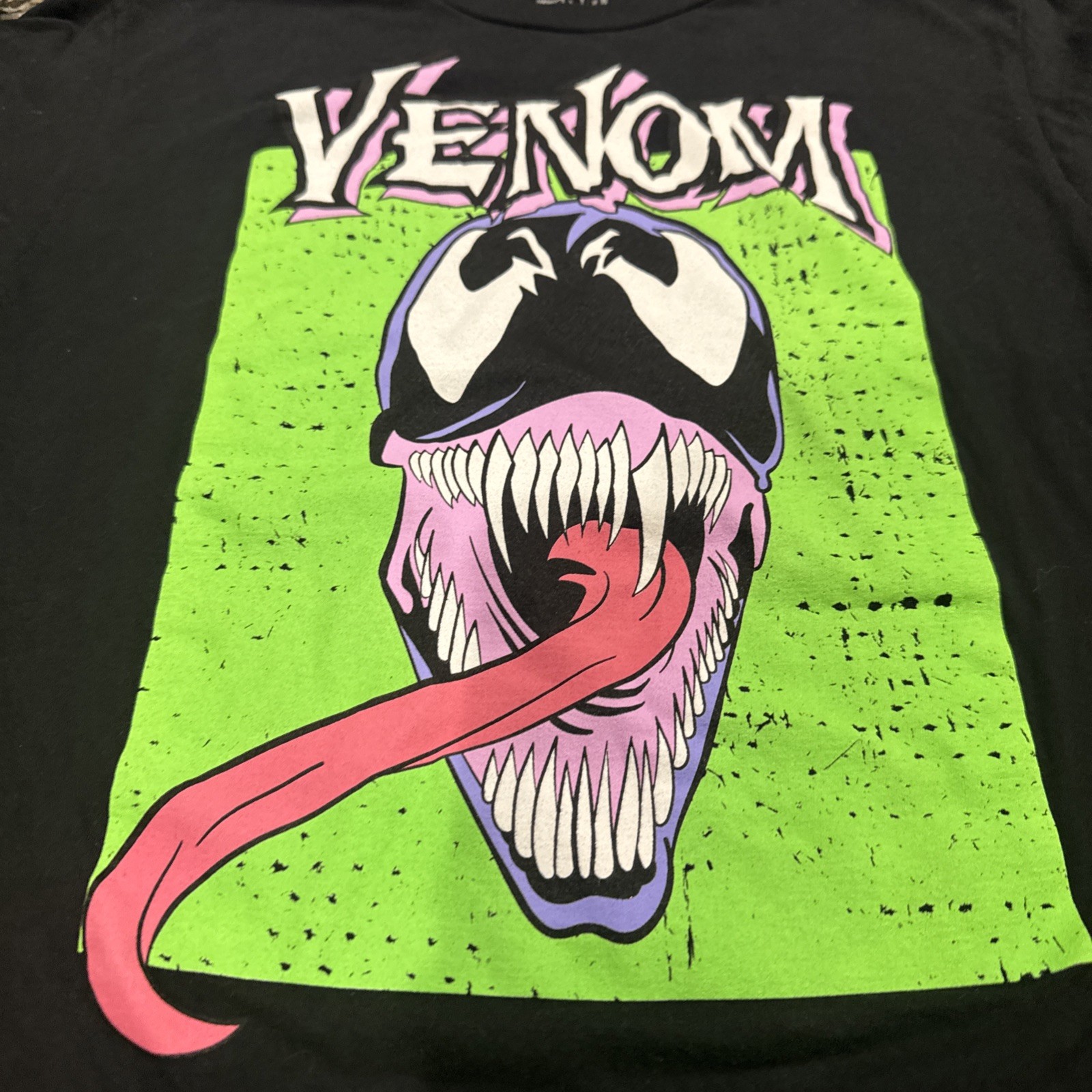 Venom Marvel Black Graphic T-Shirt Tee Men&rsquo;s Size Medium