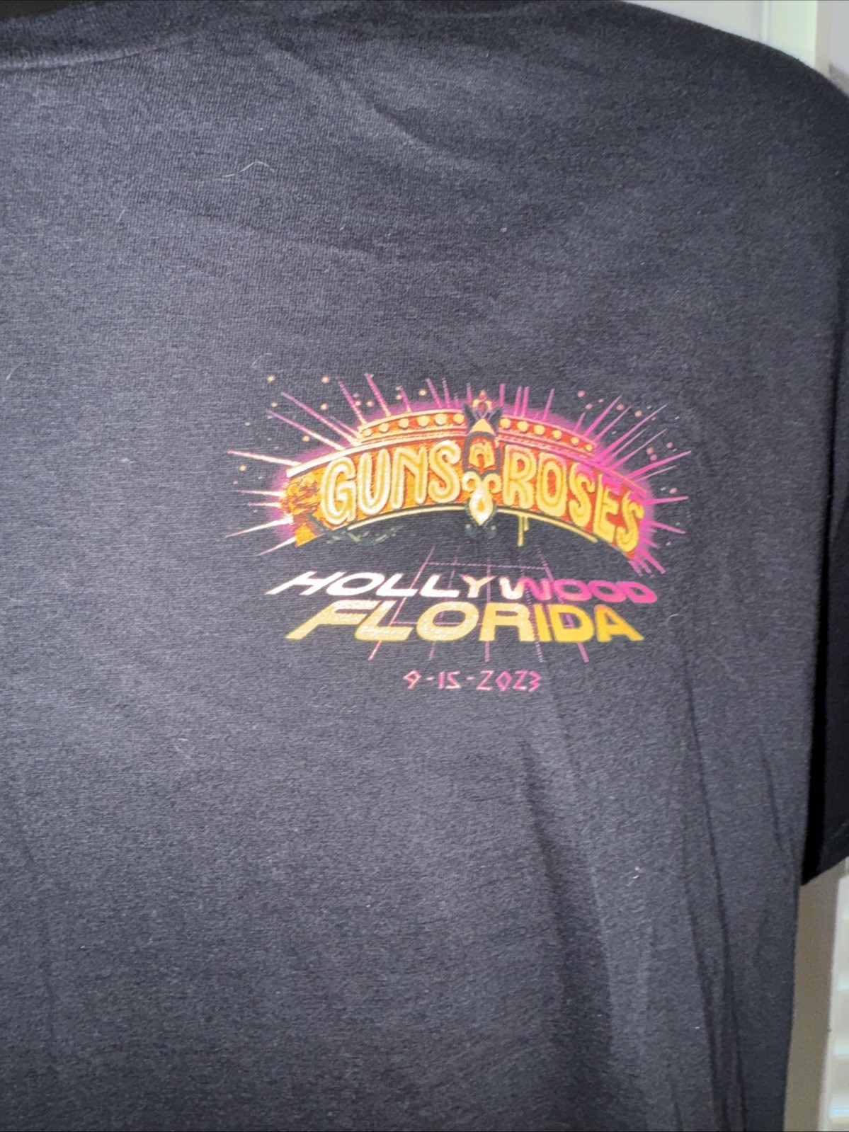 Official Guns N Roses Hollywood Fl 9/15/23 Event Shirt Size XL Extra Large New