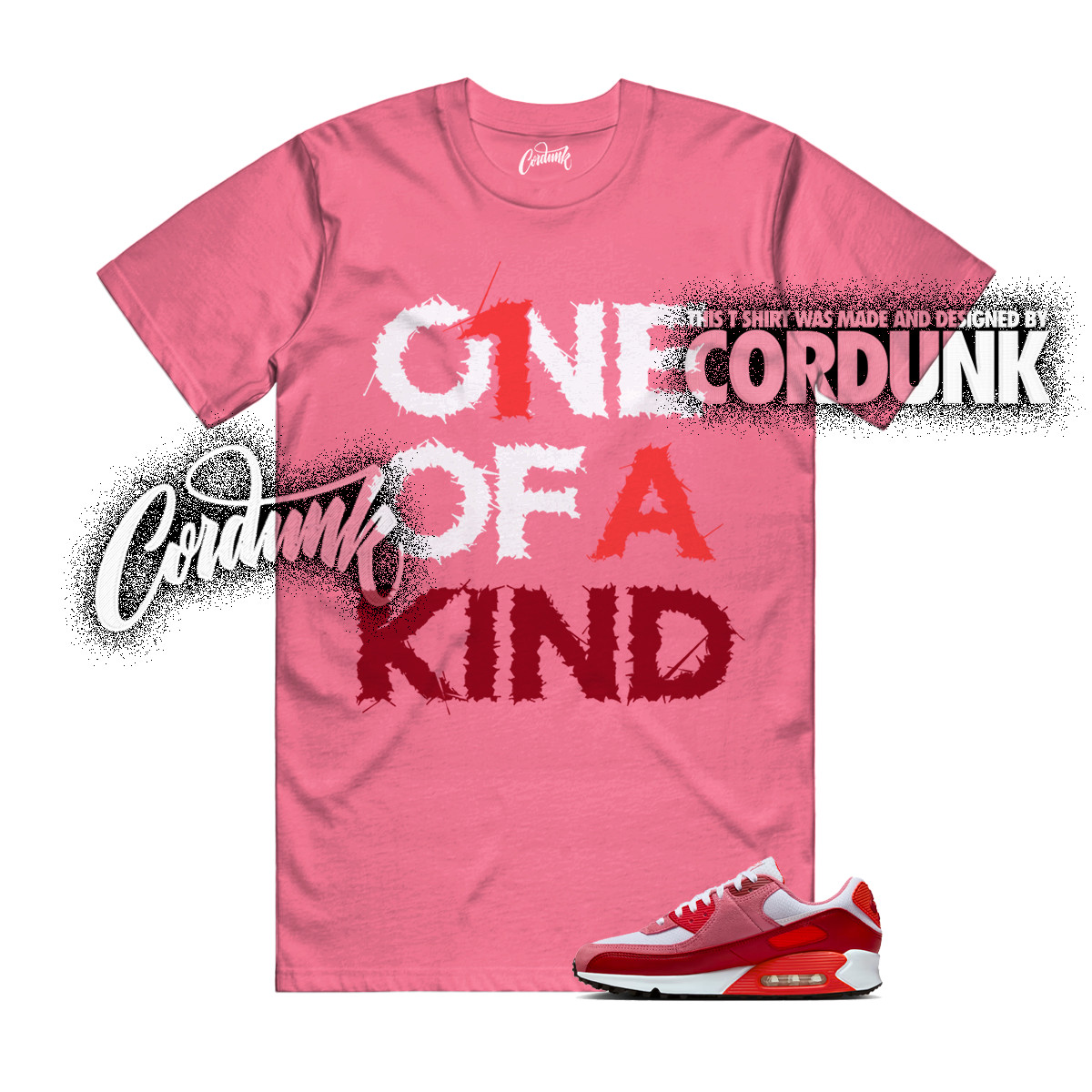 Air Max 90 Peony Light Crimson Team White Valentines Day 2026 T Shirt 1OAK