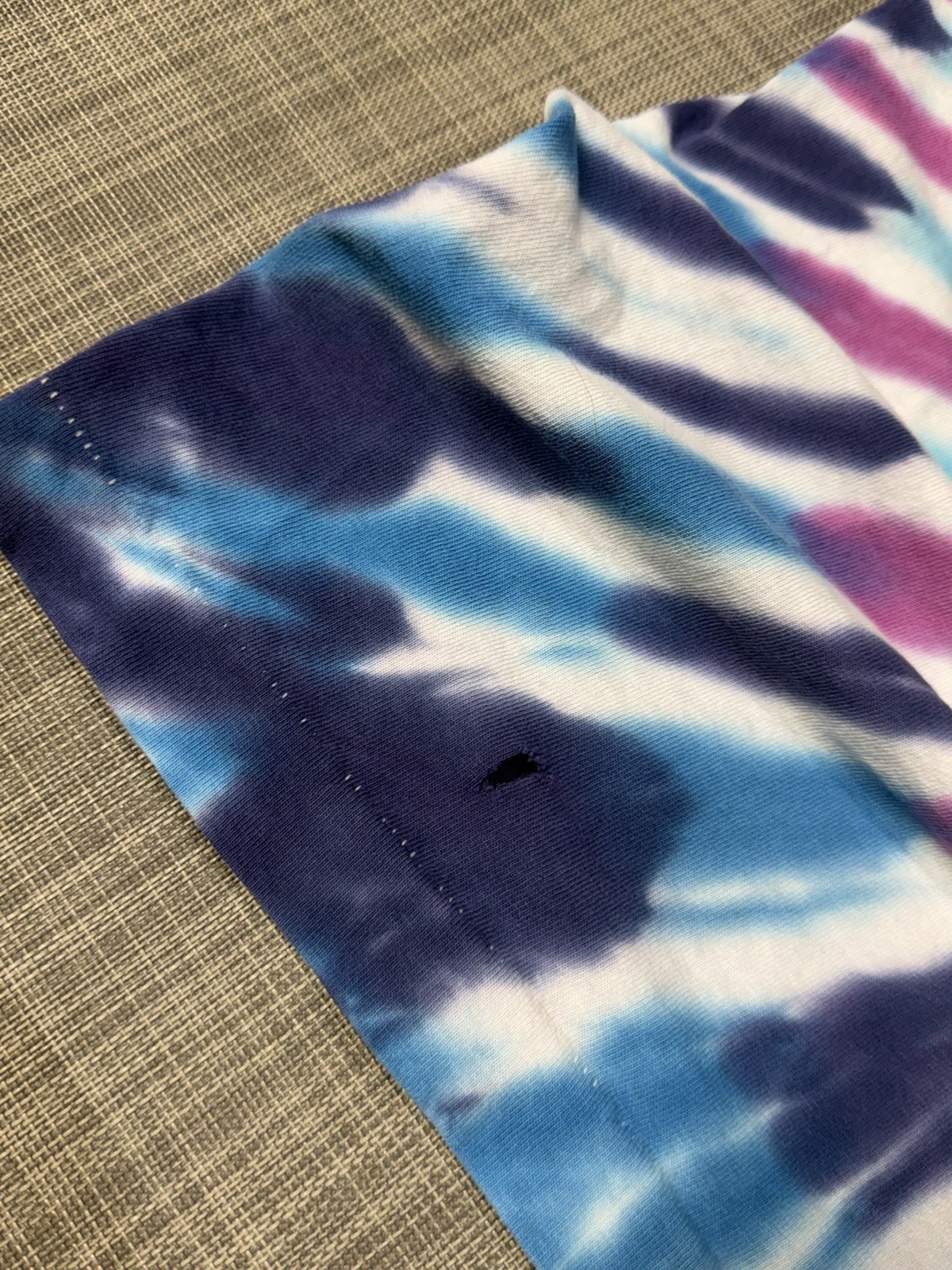 VTG M. Dubois 1991 Blue Tropical Aquatic Dolphins Tie Dye Size XL Single Stitch