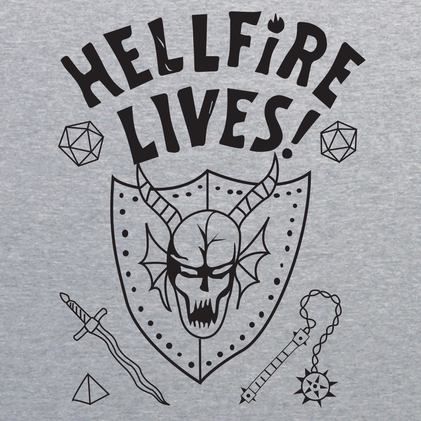 UGP Campus Apparel Hellfire Lives – Cult Classic TV Show T-Shirt