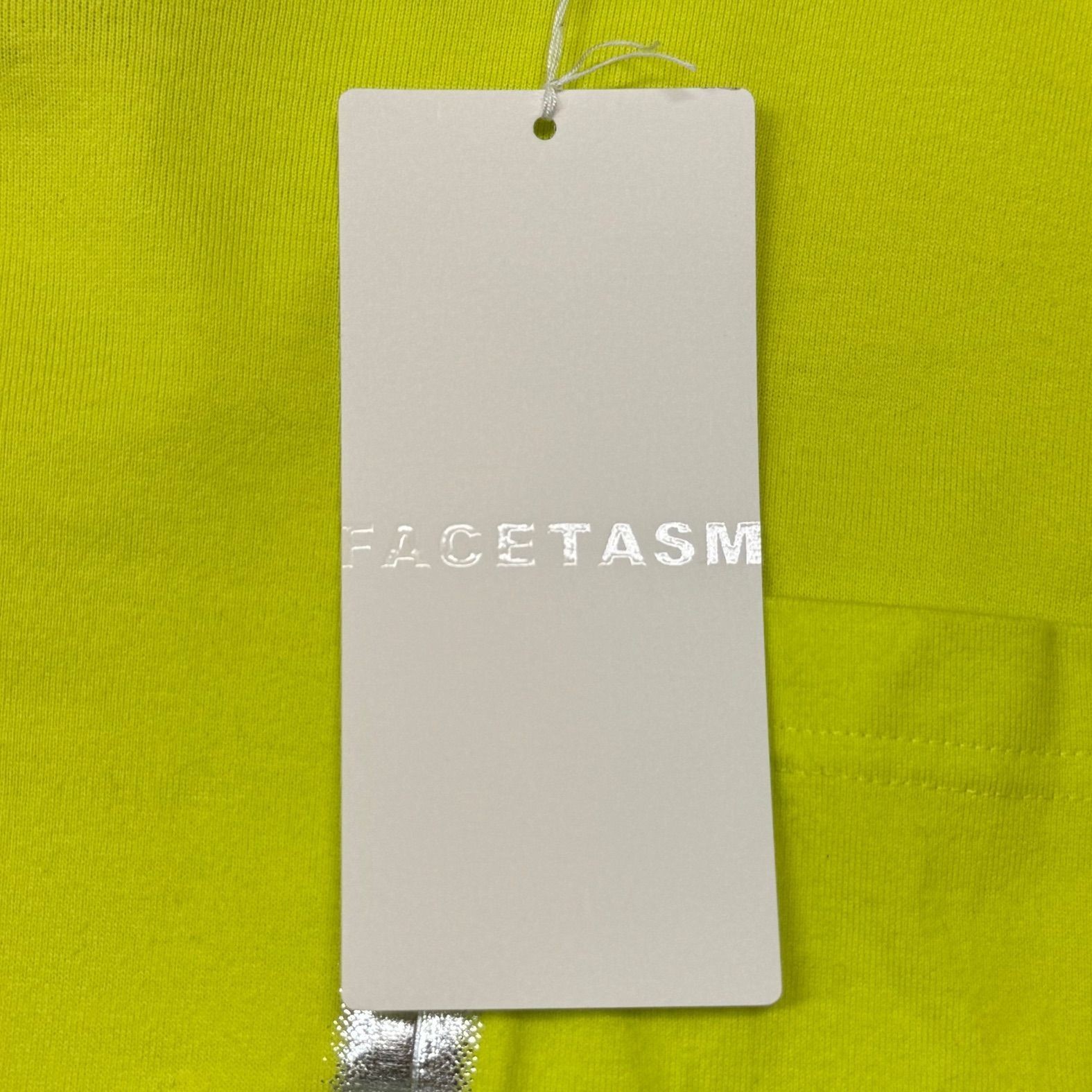 FACETASM 25SS FOIL BIG TEE NAT-TEE-U01 lime 5 （96426A）