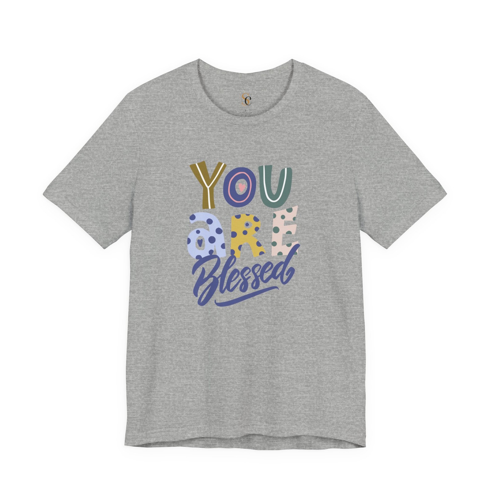 You Are Blessed Tee | Inspirational Typography Shirt