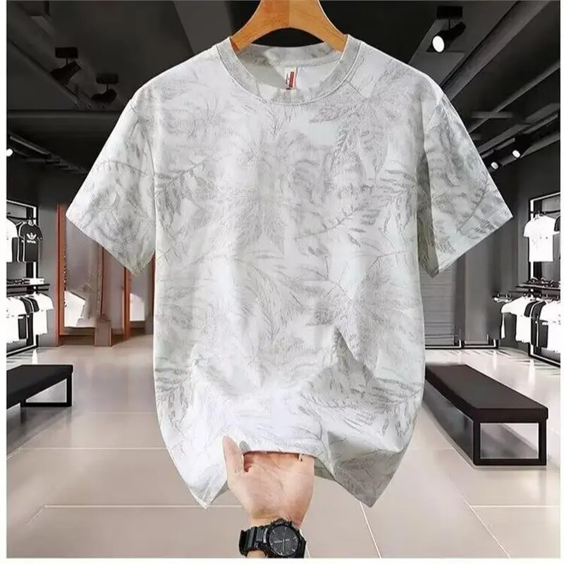 Men&rsquo;s Loose Fit Short Sleeve T-Shirt Breathable Ice Silk Summer Casual Tee