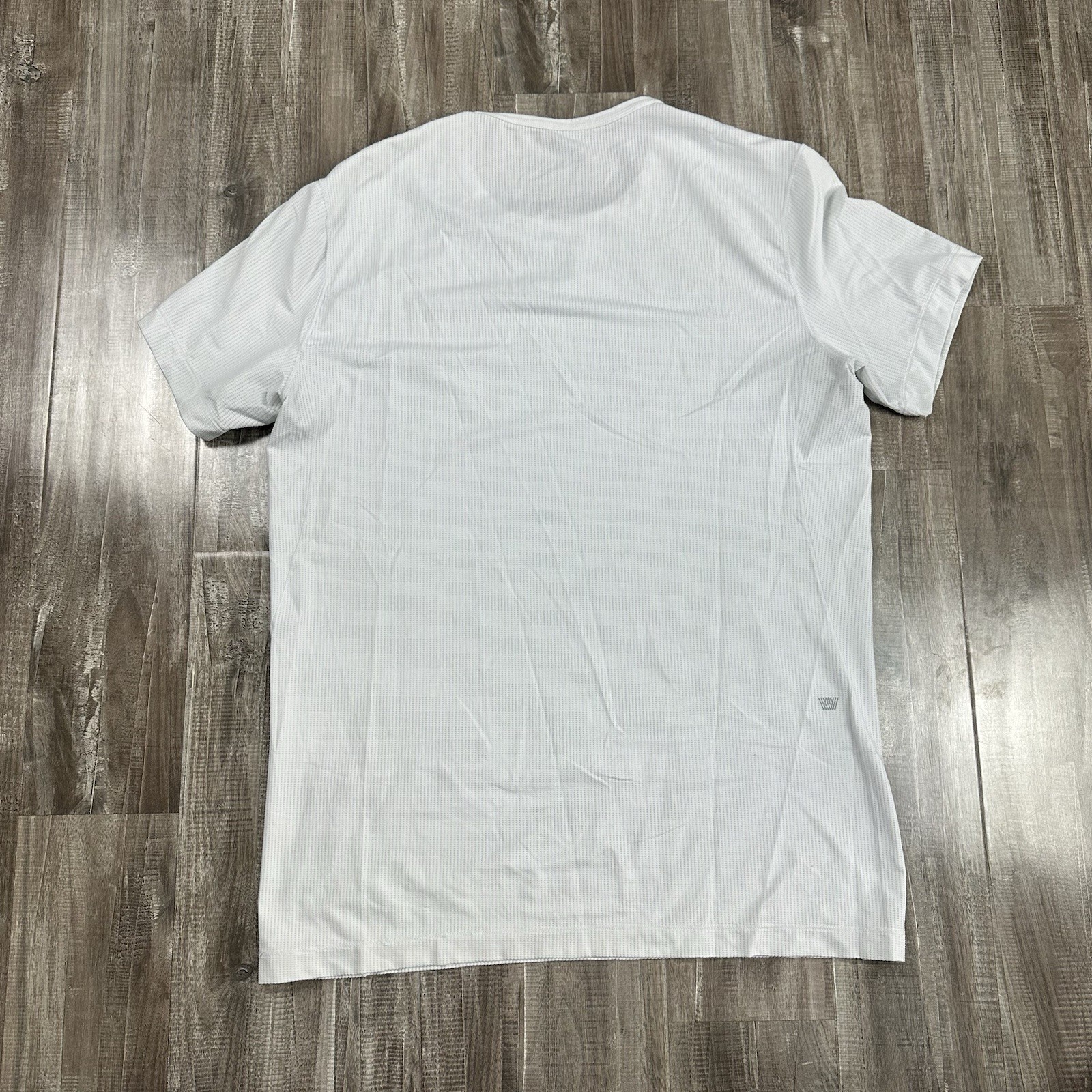 Mack Weldon Men&rsquo;s Performance Crew Neck T-Shirt Large White Short Sleeve Waffle
