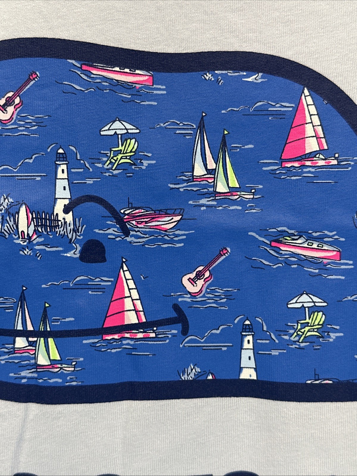 Vineyard Vines Mens Large Hamptons Scenic Ancient Water Pocket Short Sleeve NWT