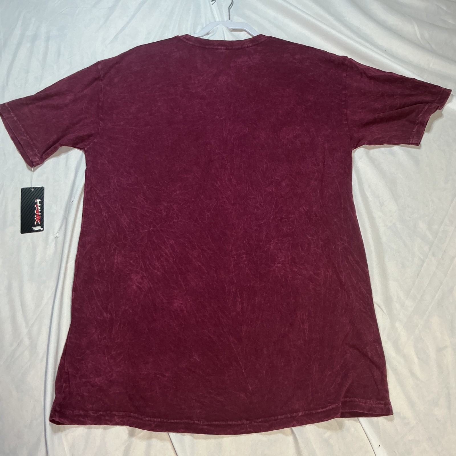 Tony Hawk t shirt Mens Sz Large Dark Burgundy w Design Short Sleeve NEW