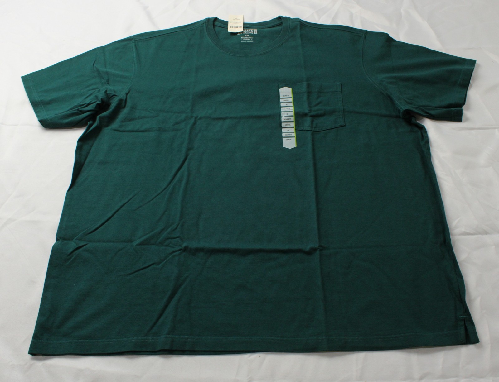 Duluth Trading Co Men&rsquo;s Longtail T Short Sleeve Pocket Crew DH3 Dark Sea 3XL NWT