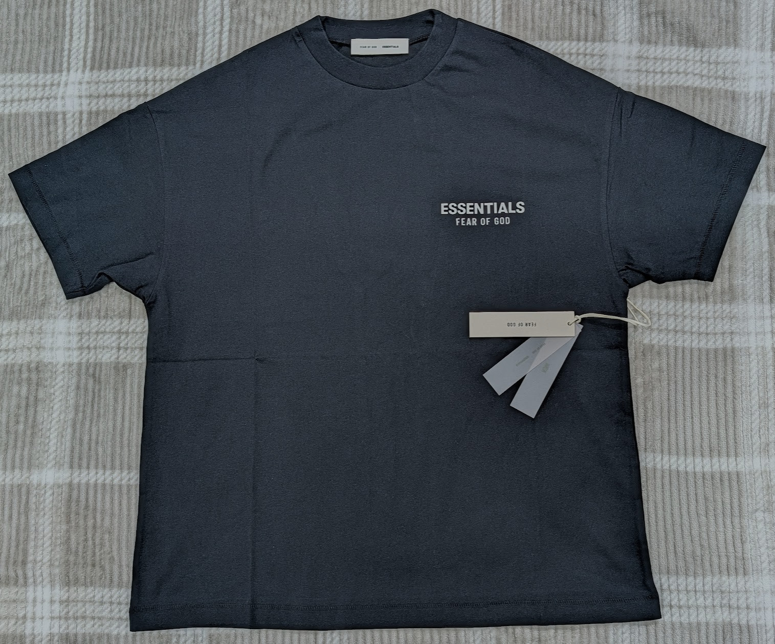 Fear of God Essentials Classic Tee &lsquo;Jet Black&rsquo; M Size Oversized T-Shirt FOG NWT