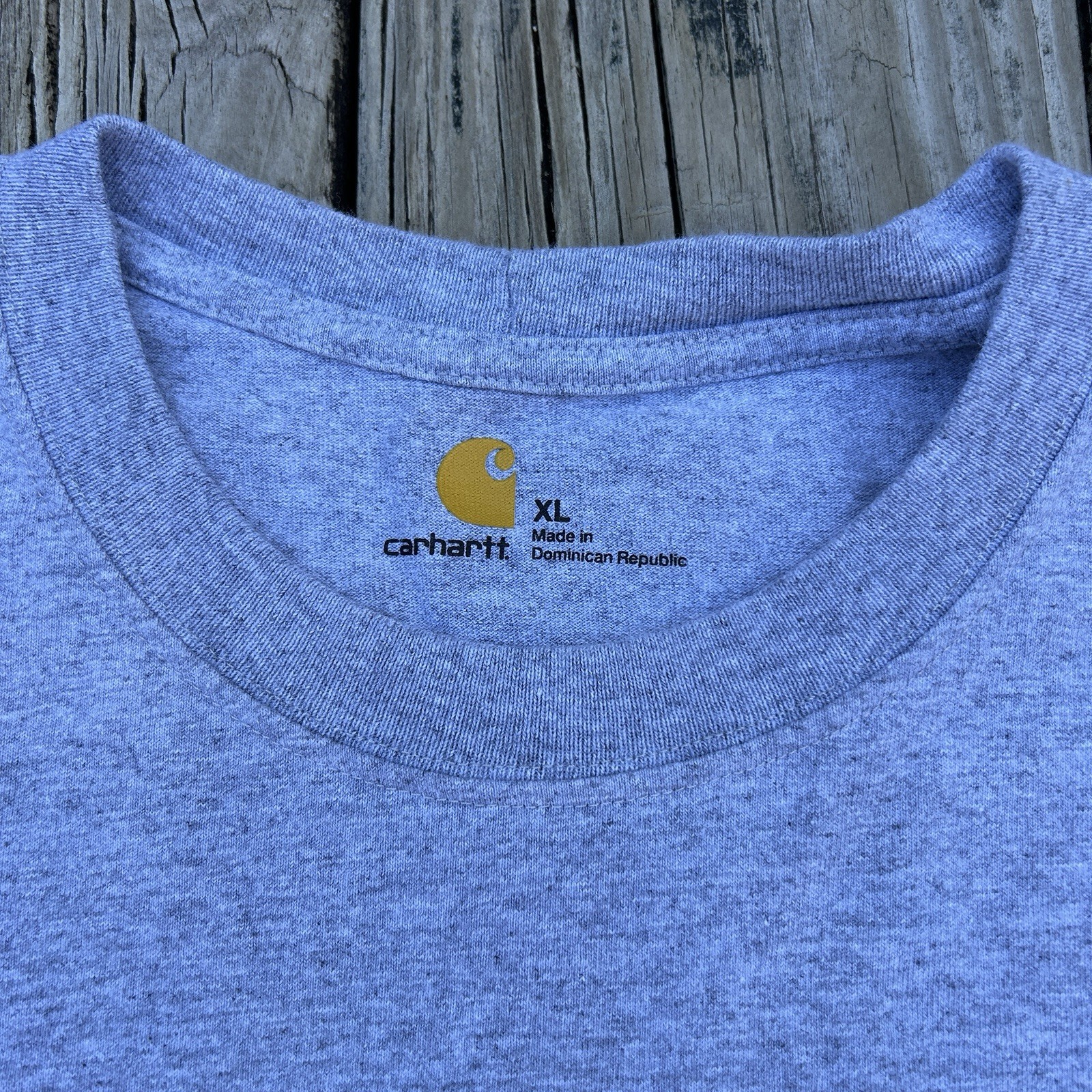 Carhartt Long Sleeve T-Shirt Pre-Washed, Size XL, Gray, 100% Cotton