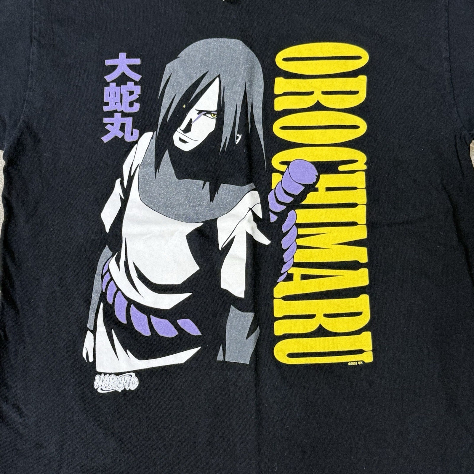 Orochimaru T Shirt Naruto Anime Manga Mens Black Size L Large Japan Retro Tee