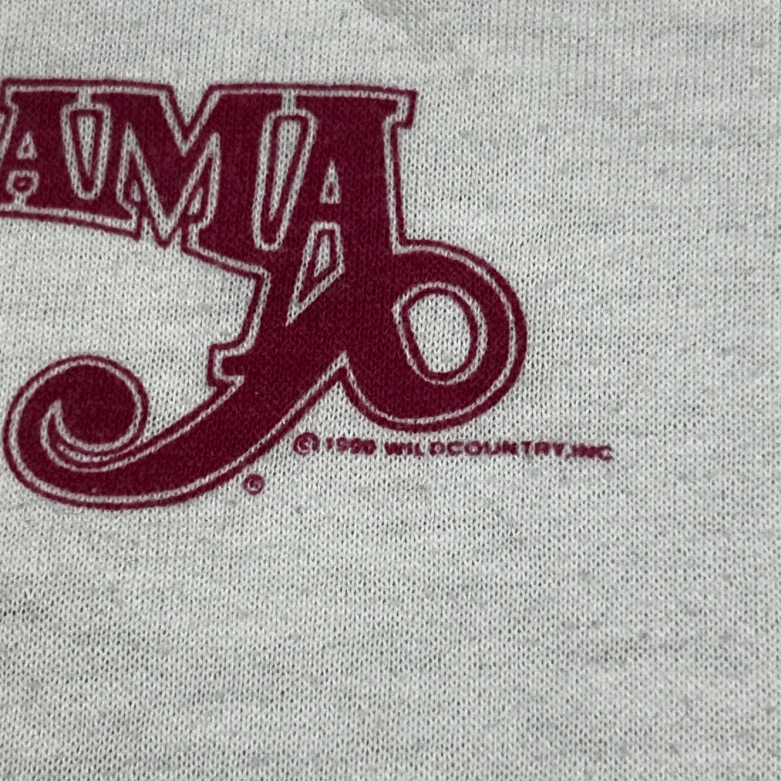 Vintage Alabama Shirt Mens Large White Pass It On Down Tour 1990 90s Made USA