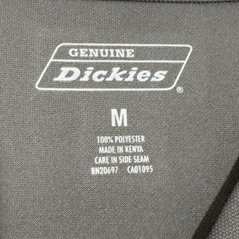Genuine Dickies Mens Gray Short Sleeve Pocket Work Shirt Performance Tee Medium