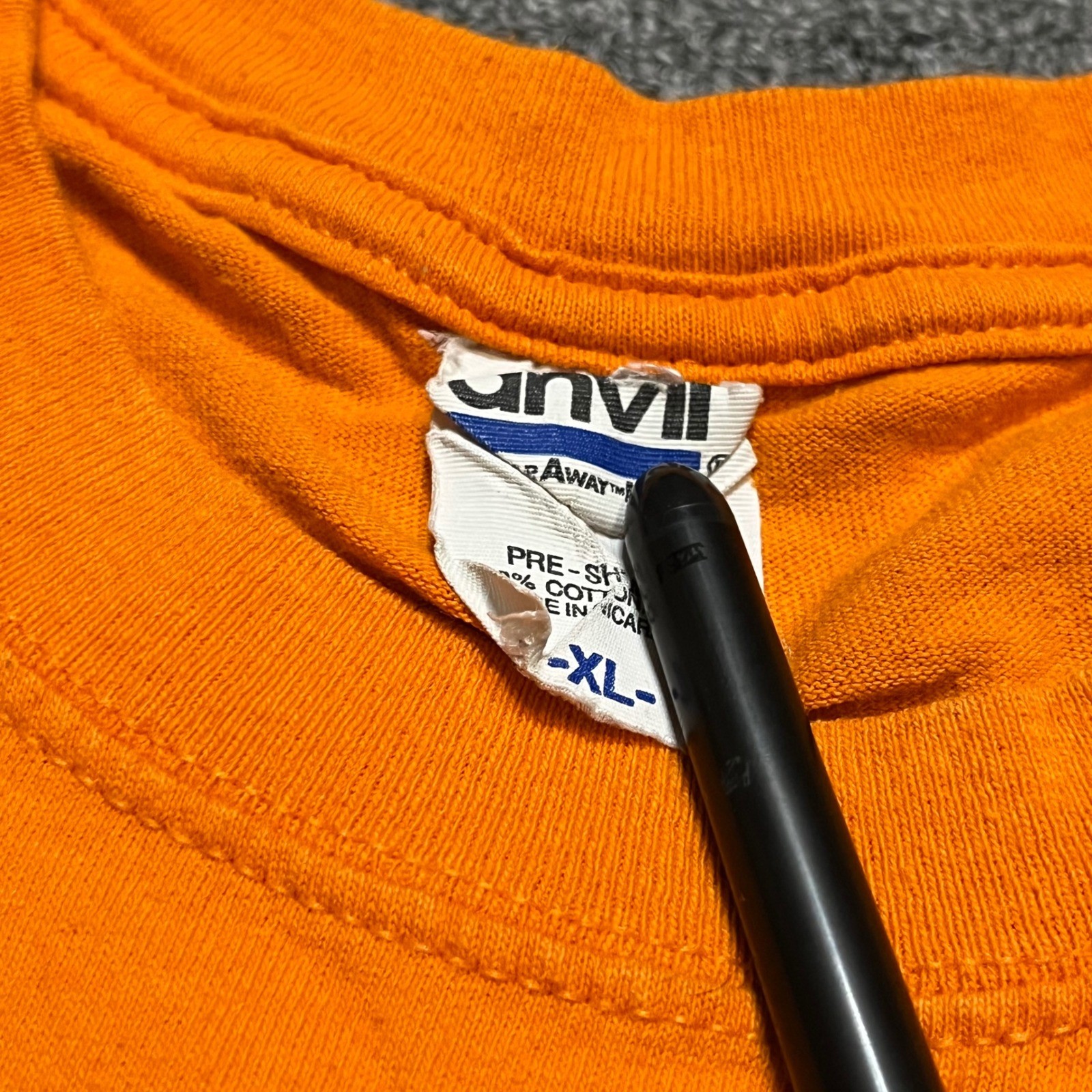Anvil Tennessee T-Shirt XL Orange Collegiate Graphic Tee College