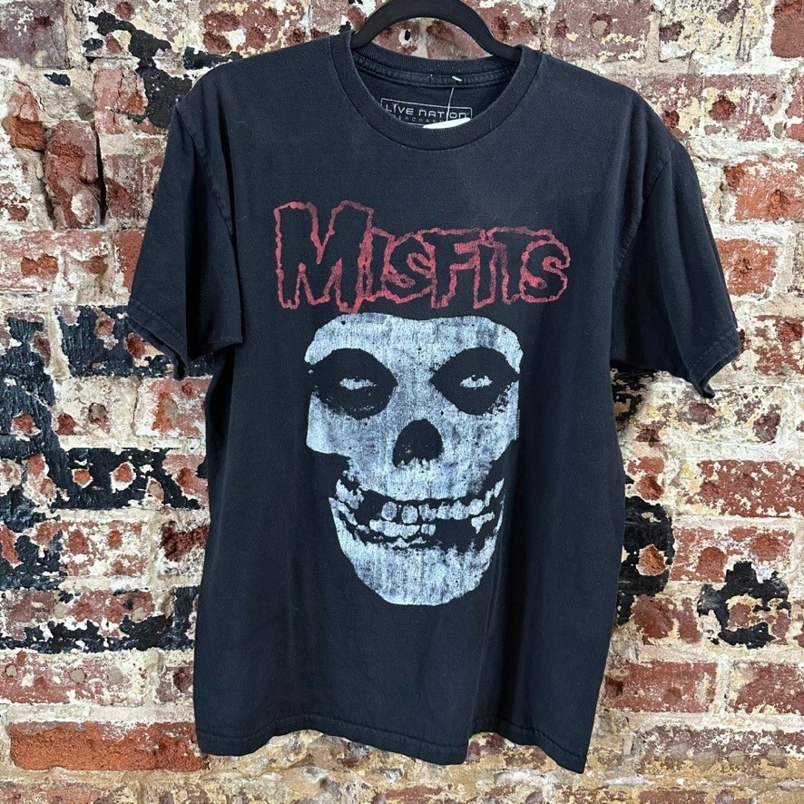 Misfits Friend Skull T-Shirt Mens Small Black Music Festival Graphic Tee