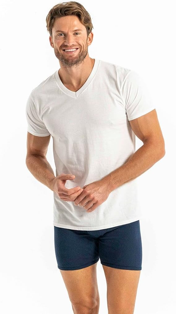 6 Pack Gildan Men&rsquo;s Crew T-shirts, Multipack, Style G1100, White