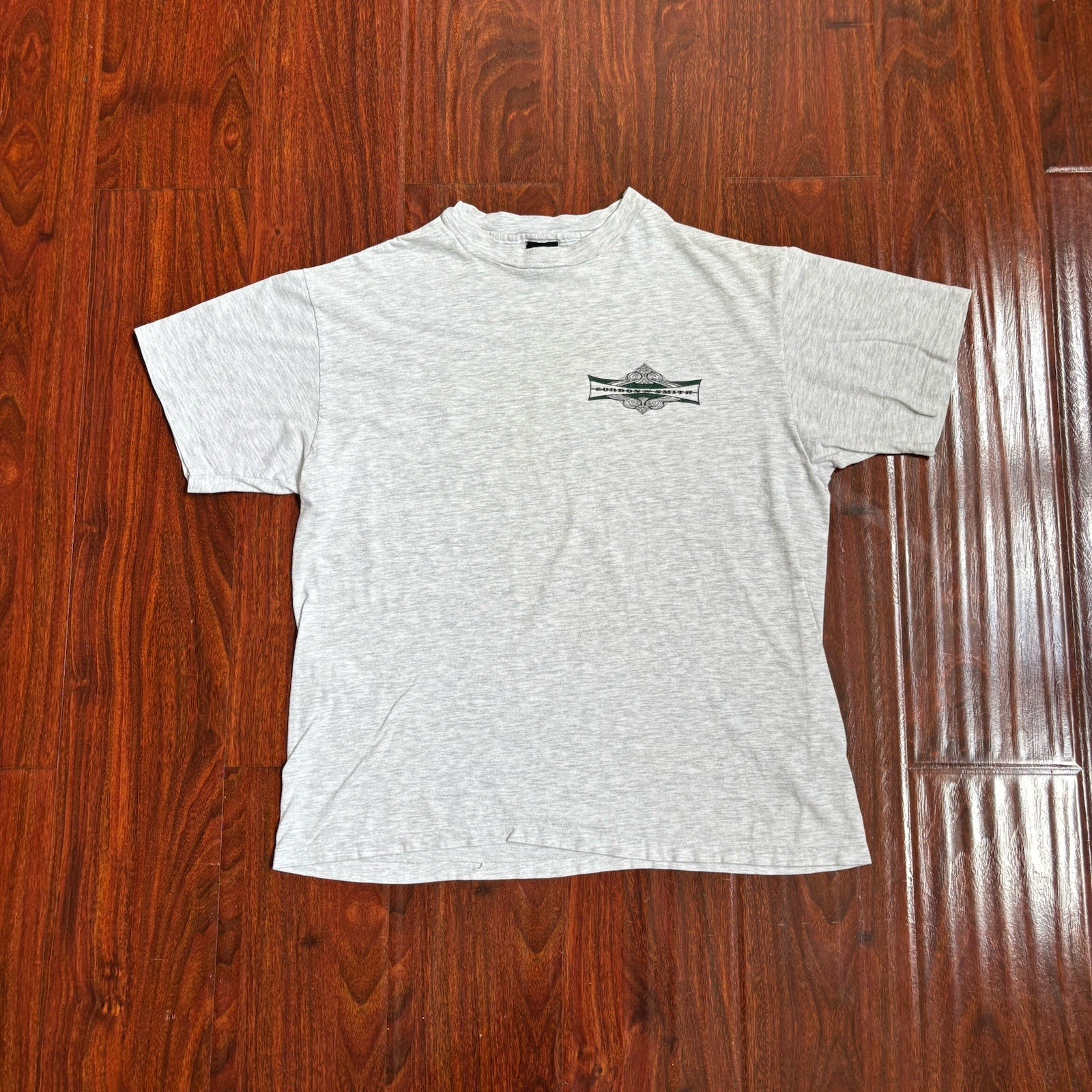 Vintage 80s 90s Gordon and Smith T-Shirt Size L Surf Skate Spellout Logo