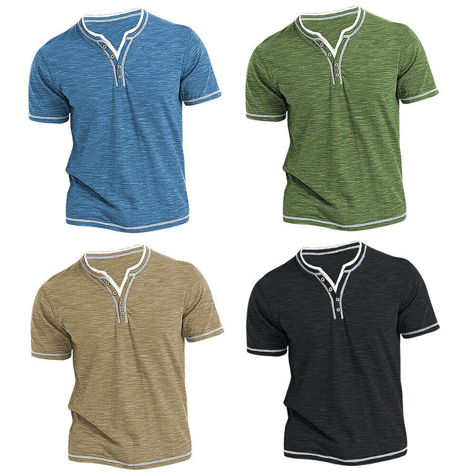 Men Plain Short Sleeve Summer T Shirt Casual Pullover Comfort S M L Xl 2xl 3xl