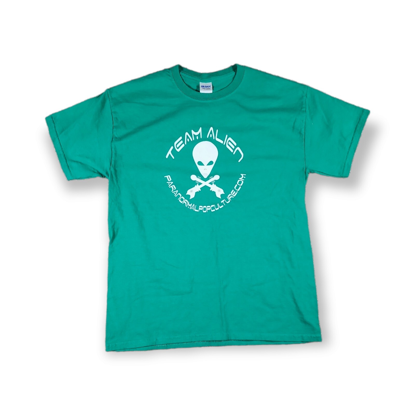 Gildan Team Alien paranormal pop culture Green T Shirt Men&rsquo;s Size Large