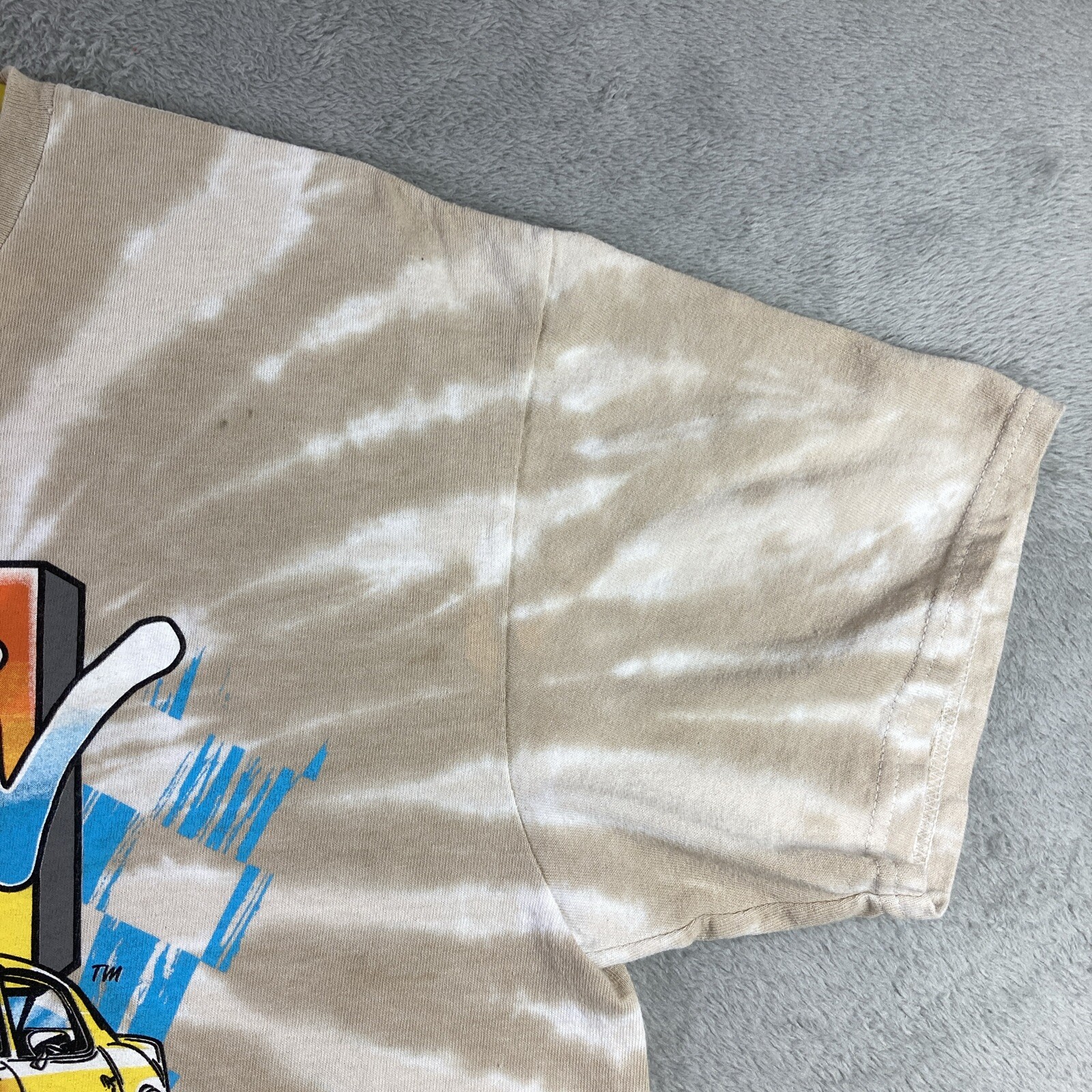 MTV Shirt Adult Large Tie Dye Music Television Racing Sports Car Graphic Tee