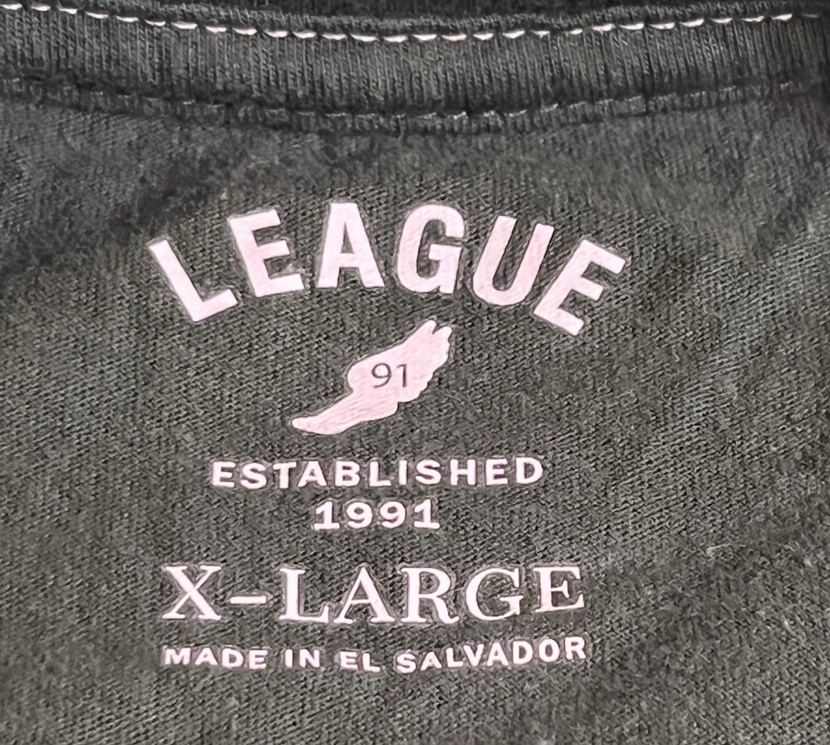 League 91 Eastern Michigan University LS Shirt Sz XL Front, Back & Arm Designs