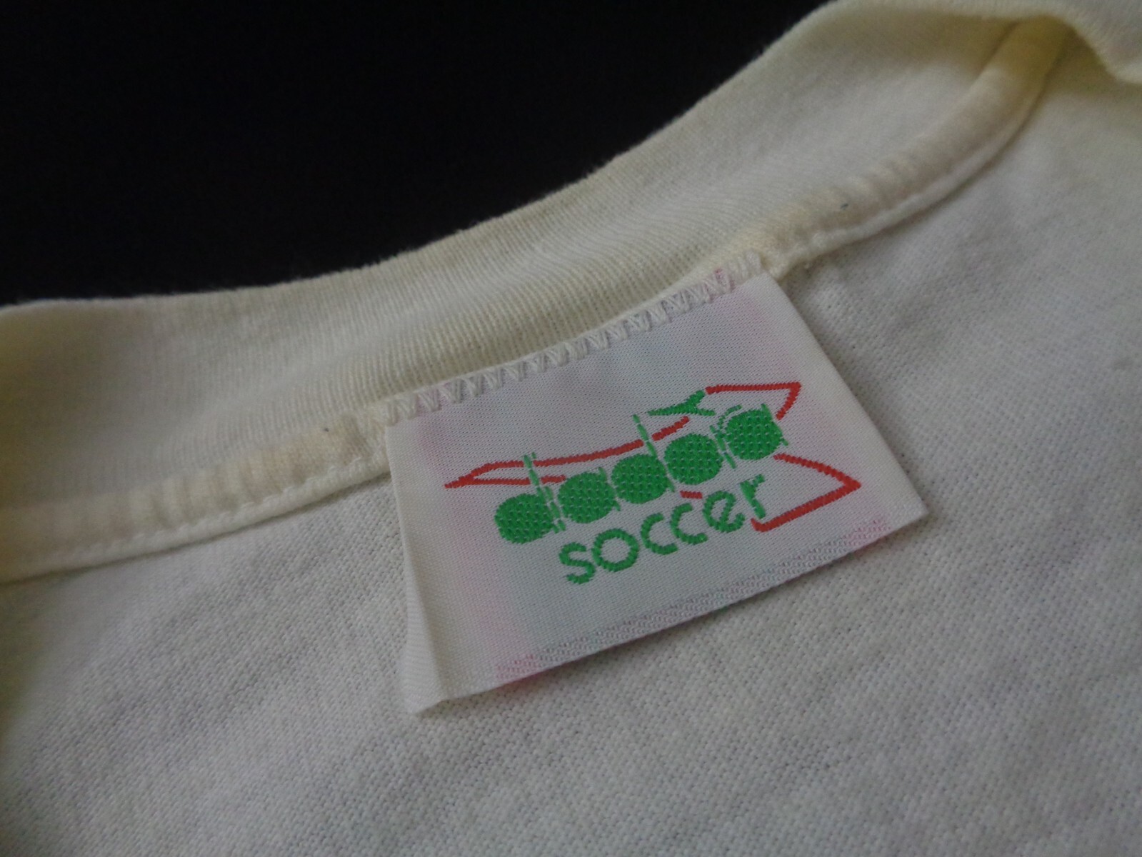 Vintage Diadora Azzurri Shirt Mens Large 90s Soccer Single Stitch