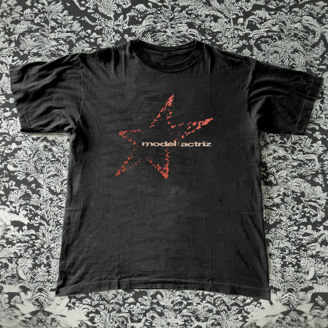 Model Actriz Band logo Black Cotton Shirt Full size S-5XL T412