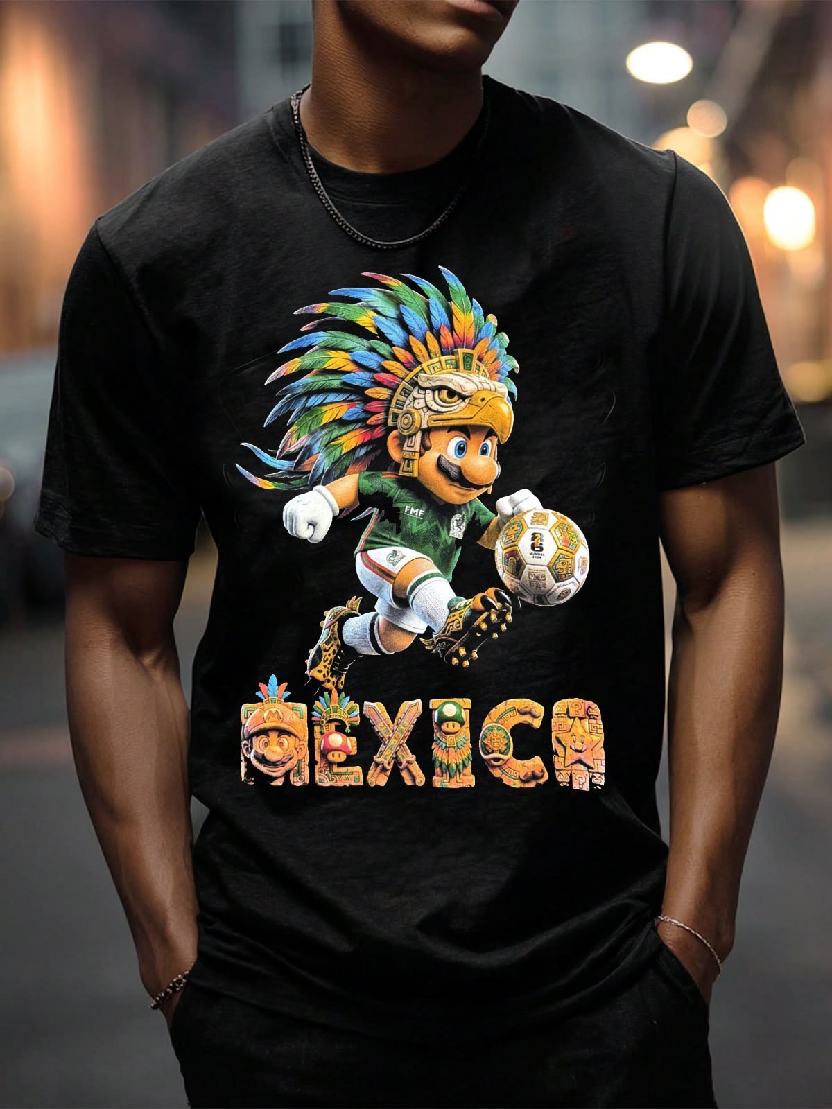 MEXICO WORLD CUP 2026 BLACK T SHIRTS MEN&rsquo;S SIZES