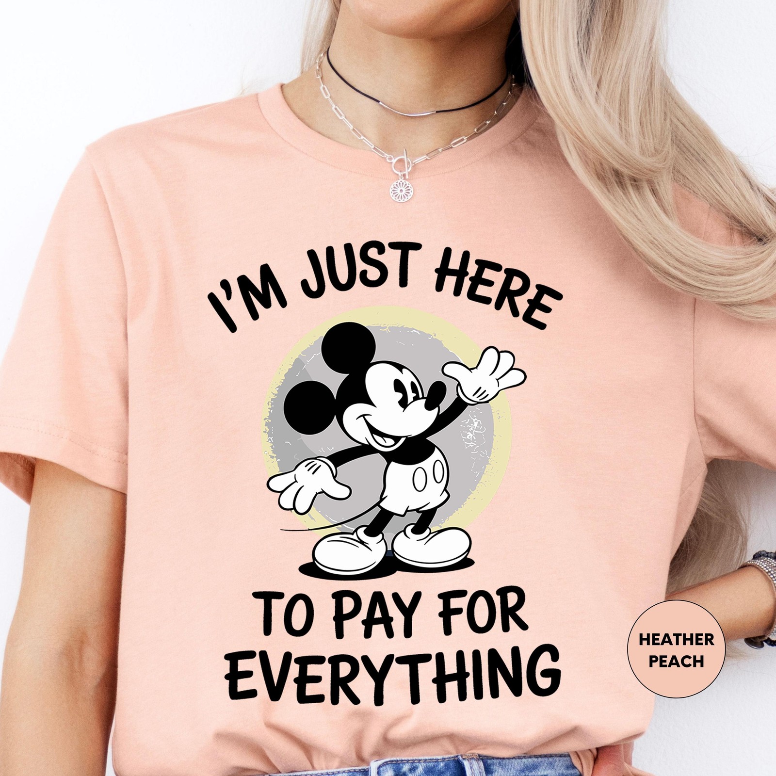 Funny Theme Park Vacation Shirt Just Here To Pay Everything Tee for Men