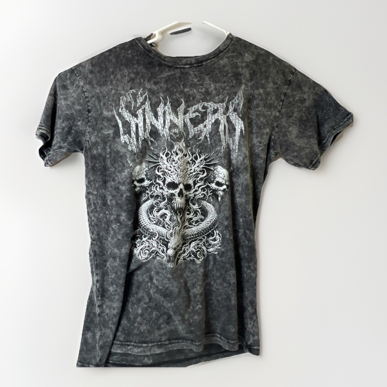 Brisco Apparel Skulls T-Shirt Men Large Graphic Print Dark Gray