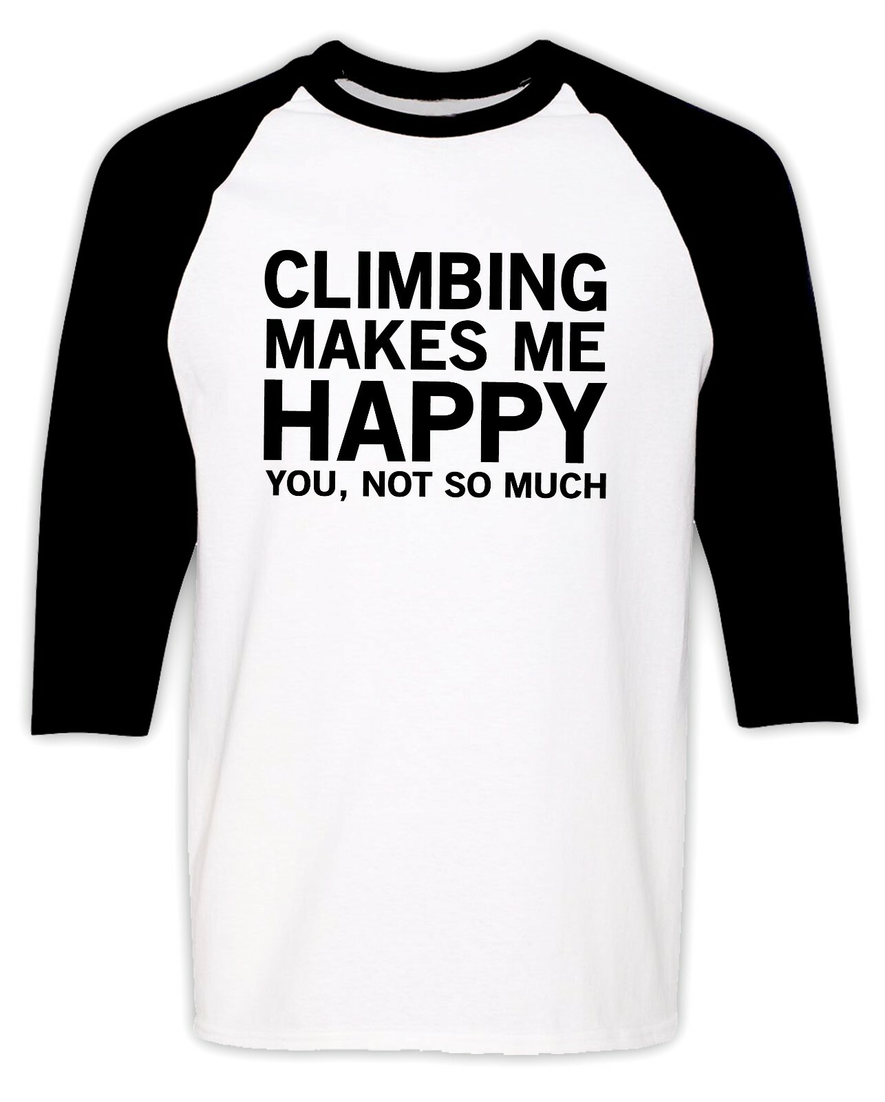 Funny Mountain Climbing Long Raglan Sleeve T Shirt Climber Birthday Gift Hiking