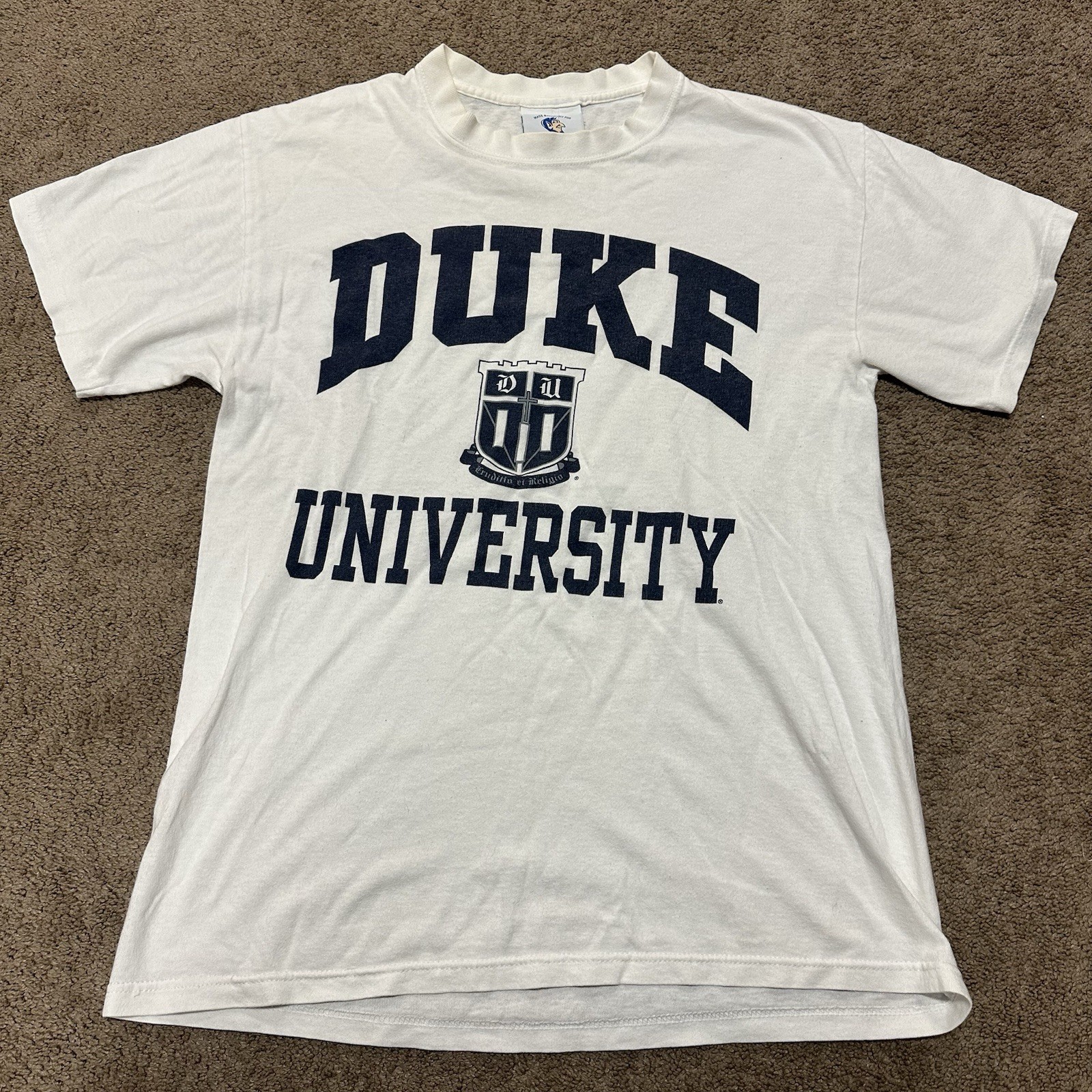 Duke University Store Spellout Logo Cotton Exchange T-Shirt Medium Vintage