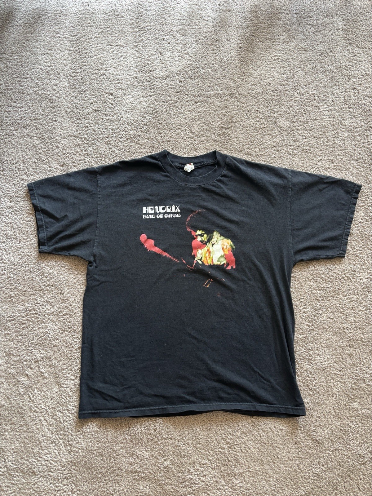 Jimi Hendrix Band of Gypsys T-Shirt XL Authentic 2004 Vintage Y2K Rock