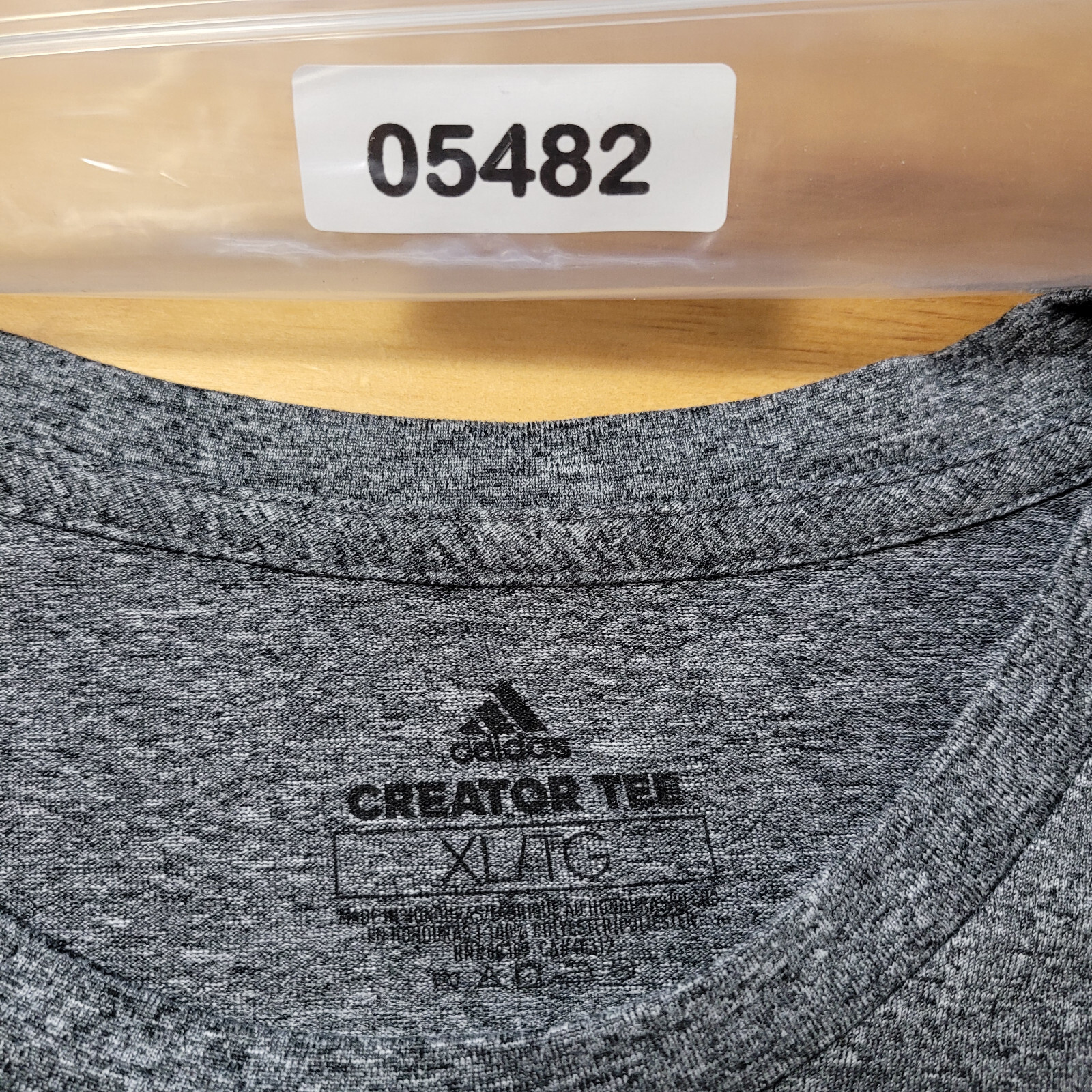 Adidas Creator Tee Men&rsquo;s Size XL Solid Gray Sneaker Impact Crew-Neck T-Shirt