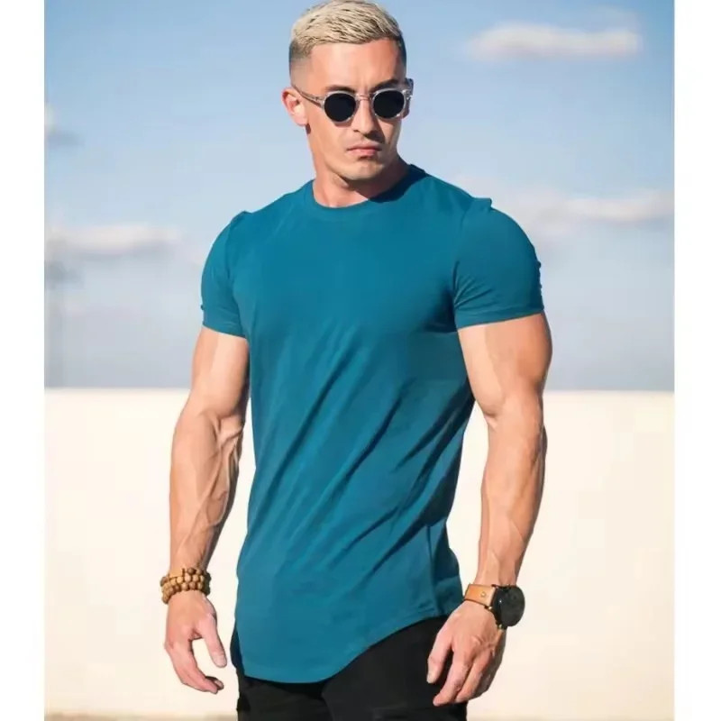 Muscle training T-shirt Men&rsquo;s Summer Workout short sleeve T-shirt High Quality c