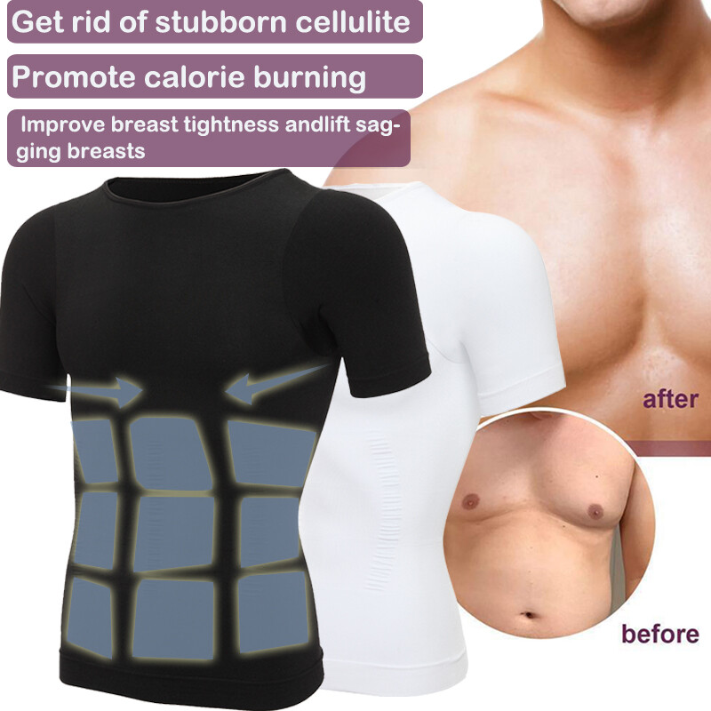 Men&rsquo;s Body Shaper Toning Shirt Ultra Durable Vest Compression Slimming Underwear