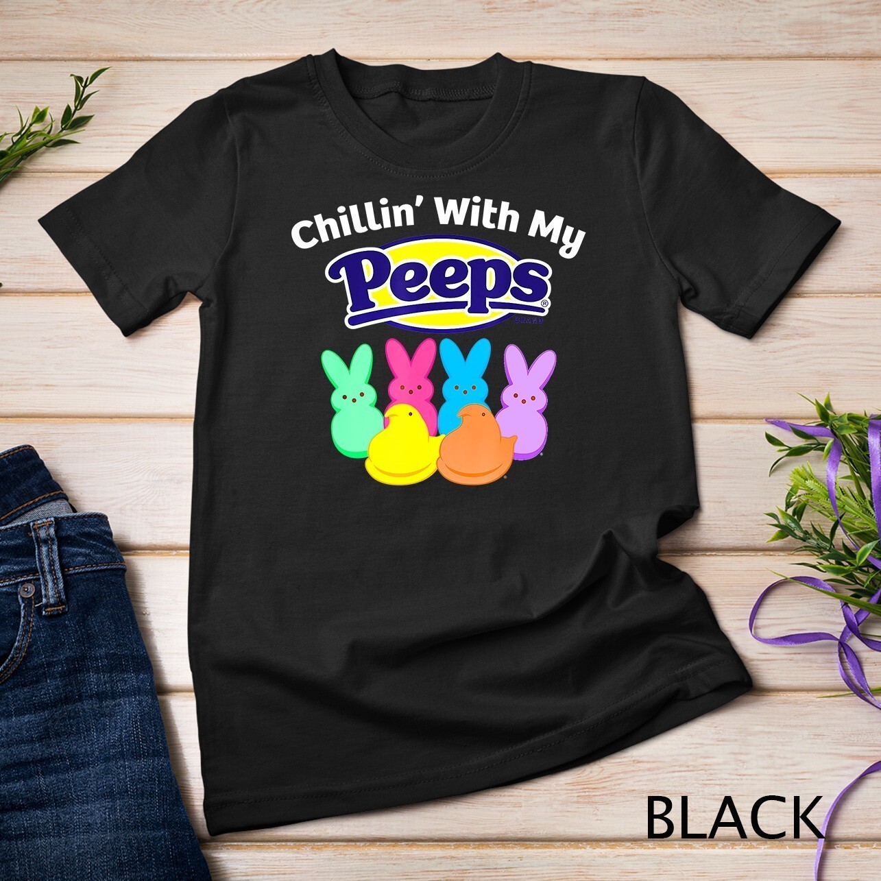 Peeps Easter Chillin With My Peeps T-Shirt Unisex T-shirt