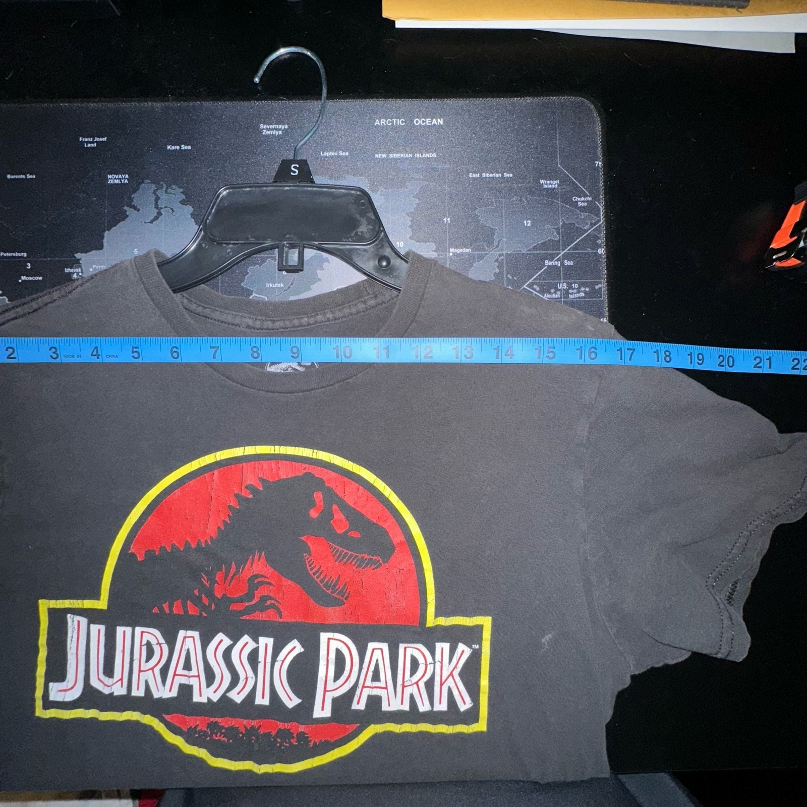 Jurassic Park Distressed T-Rex Logo Graphic T-Shirt