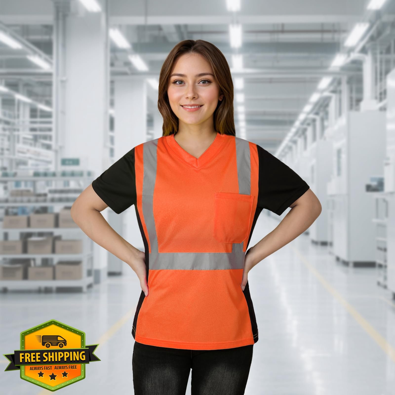 Besentinels V-orange X-Small Hi Vis Shirts