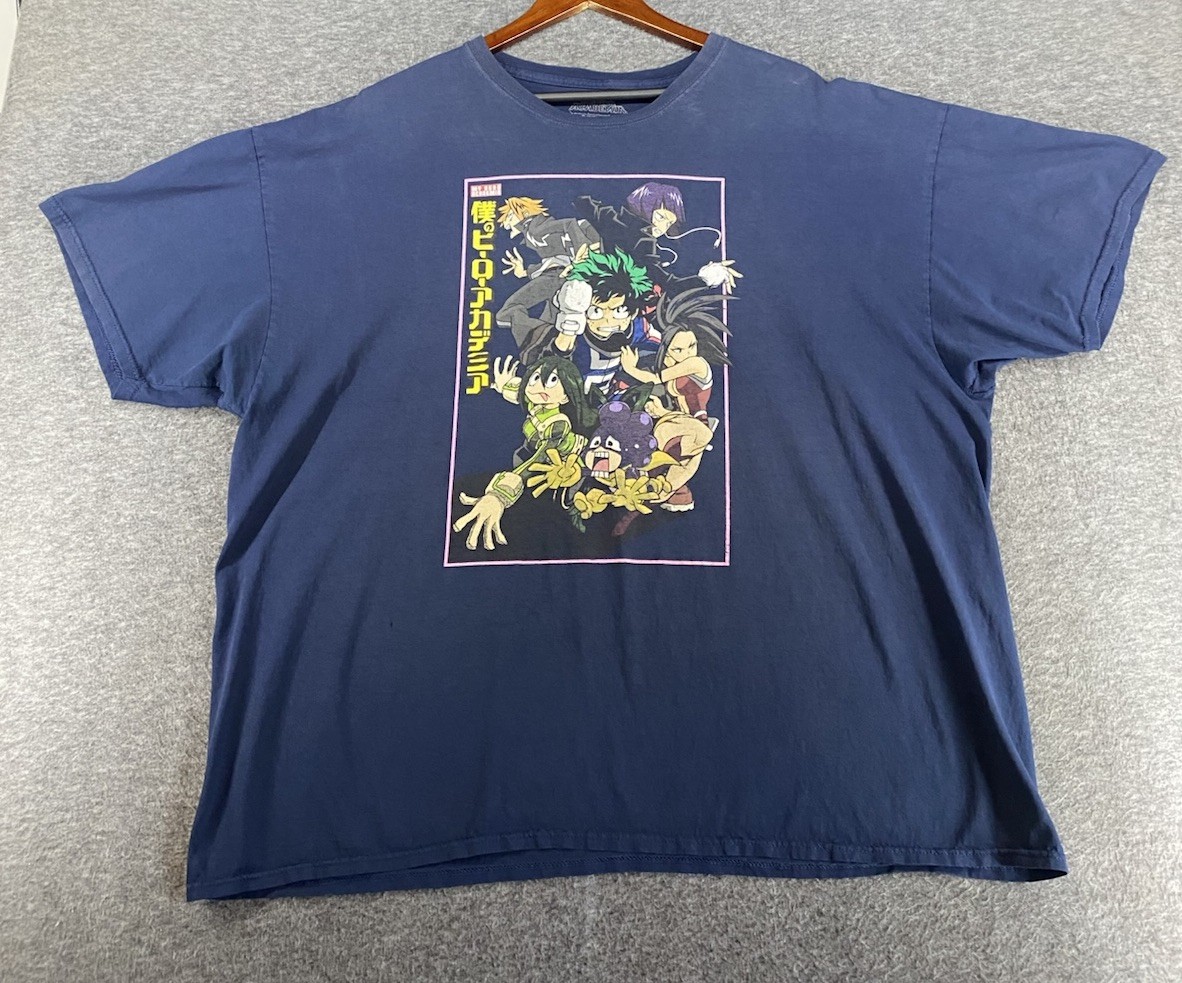Anime My Hero Academia Funimation Blue Graphic Tee Shirt Men’s 3XL SEE PICS