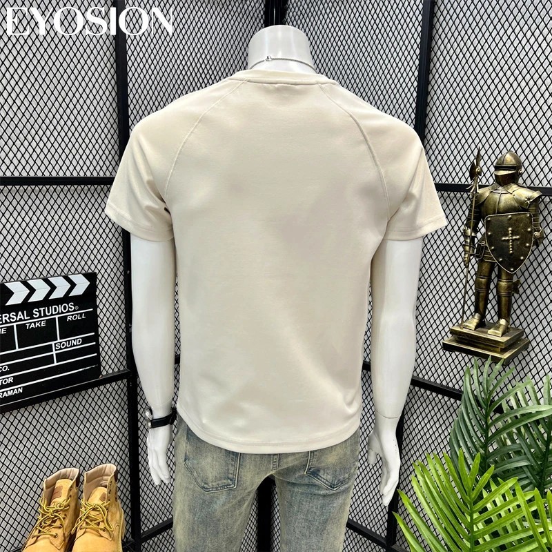 Premium Men&rsquo;s Cotton Short Sleeve Slim Fit Casual Crew Neck Fashion T-Shirt