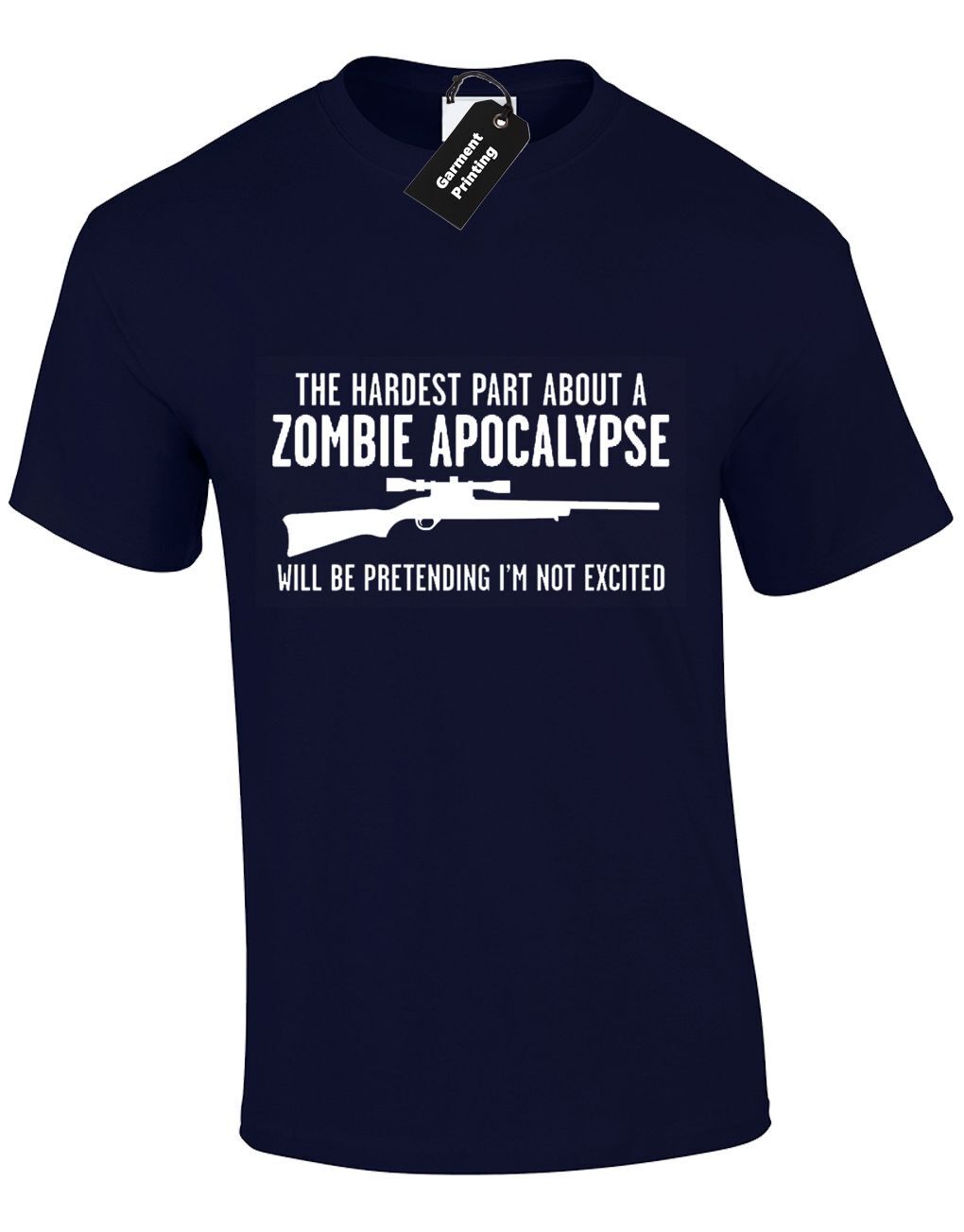 Hardest Part About Zombie Apocalypse Funny Walking Unisex T-Shirt